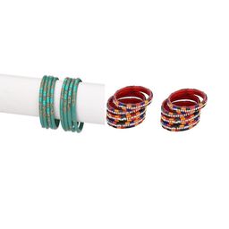 SOMIL Set Of 16 Multi Alloy Artificial Stones & Beads Bangles-picture-17