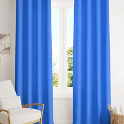 Parda Online Blue 4 Pieces Black Out Window Curtain-image-14