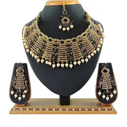 VATSALYA creation Gold-Plated Artificial Stones Jewellery Set-image-64