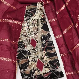BlissFlair Pure Cotton Unstitched Dress Material-image-28