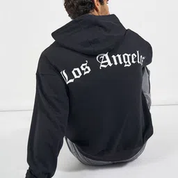 Styli Men Printed Hooded Sweatshirt-image-97