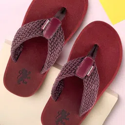 Red Tape Men PU Thong Flip-Flops-picture-14