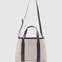 Tommy Hilfiger Women Brand Logo Printed Structured Handheld Bag-image-53