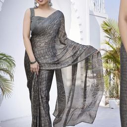KALINI Poly Chiffon Saree-image-75