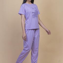 AWIBE Women Geometric Printed Night suit-image-40