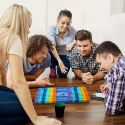 Colorful Rainbow Dice Pop It Game – Push Bubble Fun-24