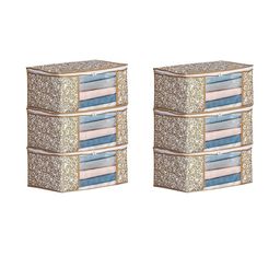 AMAK INC Beige Fabric Multi-Utility Wardrobe Organisers-picture-5