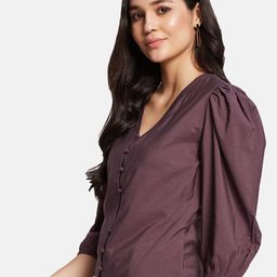 METTLE Puff Sleeve Cotton Top image 3