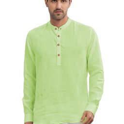 BHUVIKOO Men Sea Green Kurtas-44