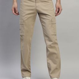 Cantabil Men Original Solid Slim Fit Casual Cargos-image-72