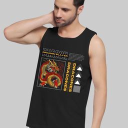 UpClothing Cotton Round Neck Gym Vest UC-PV-BL|DRACULA-S-image-53