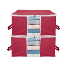 ANKIT INTERNATIONAL Maroon Set of 2 Super Strong Multi-Utility Organisers-56