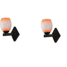 1ST TIME Orange & White Solid Glass Traditional Cylinder Wall Lamps Wall Lamps-picture-18