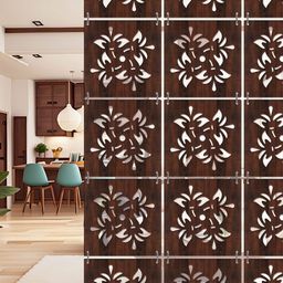 RANDOM Brown Floral Window Blinds-54