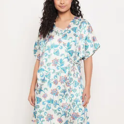 Clovia Printed Nightdress-image-51