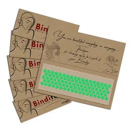 Comet Busters Set Of 5 Bindiful Traditional Round Velvet Bindi-54