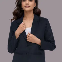 Moda Rapido Notched Lapel Single-Breasted Casual Blazer-picture-22