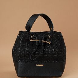 Ginger by Lifestyle PU Structured Handheld Bag with Bow Detail-image-2