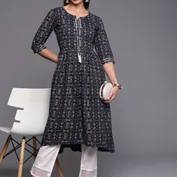 Indo Era Women Ethnic Motifs Printed Kurta-picture-11