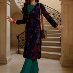 SZN Shoulder Straps Top & Trousers With Shrug Co-Ords-picture-43