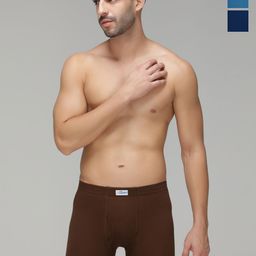 AMUL COMFY Pack Of 3 Pure Cotton Mid Rise Long Trunks - AC-FCTRIE-SB-CB-AF-3XL-3PC-picture-48