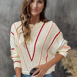 StyleCast Women Striped Pullover-picture-2