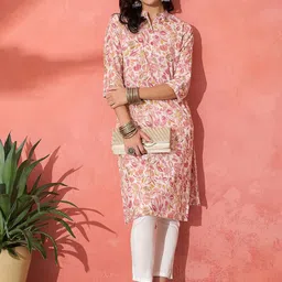Sangria Printed Straight  Kurtas-image-56