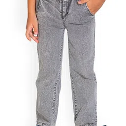 Cherry Crumble Unisex Kids Regular Fit Mid-Rise Jeans-image-36