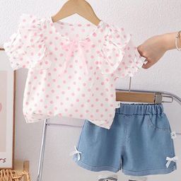 POP STREET KIDS Girls Printed Top with Shorts-image-90