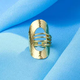 DressBerry Gold-Plated Adjustable Finger Ring-15