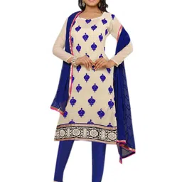 Moda Rapido Women Printed Georgette Semi-Stitched Dress Material-picture-29