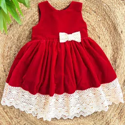 STANWELLS KIDS Velvet Fit & Flare Dress-picture-51