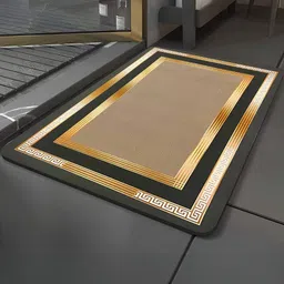 IVAZA Anti-Slip Gold 550 GSM Bath Mat for Bathroom-51
