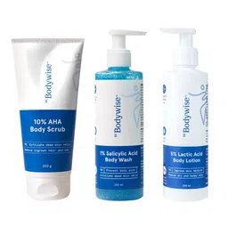 Be Bodywise Set of Body Lotion 200ml + Body Wash 250ml + Body Scrub 200g-50