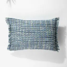 FREEDOM TREE Blue & White Striped Rectangle Cushion Covers-19