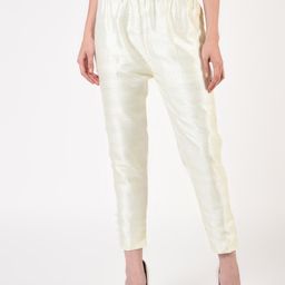 FLOREOS Women Textured Comfort Easy Wash Regular Trousers With Pocket and Lining-image-55