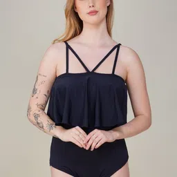 Tomkot Solid Padded Swimming Dress-28