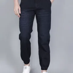 CLUBROCKS Men Jean Jogger Mid-Rise Light Fade Stretchable Jeans-picture-11