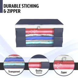 Kuber Industries Grey Set of 4 Regular Drawer Organiser Organisers image 5