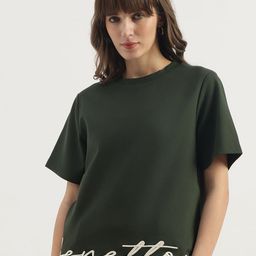 United Colors of Benetton Women Solid Round Neck T-shirt-picture-11