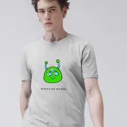 Enciger Men Printed Applique T-shirt-image-58