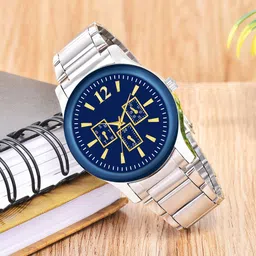 Gopal Shopcart Unisex Round Dial & Stainless Steel Straps Analogue Watch B9050 BLU Milar D-image-8