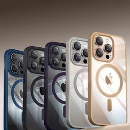 Luxury Kase Solid Mag-Safe iPhone 15 Pro Back Case Mobile Accessories-17