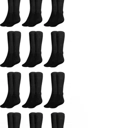 MUKHAKSH Kids Black Socks-25