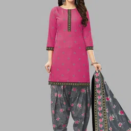 Simmu Printed Pure Cotton Unstitched Dress Material-picture-30