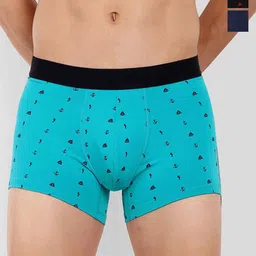 LOGGERHEAD Pack Of 3 Mid Rise Trunks - LHPT008-AQUA-BLACK-NAVYBLUE-AQUA-BLACK-NAVYBLUE-image-1
