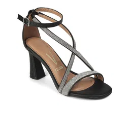 Vizzano Embellished PU Party Block Sandals-17