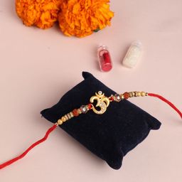 Niscka Rudraksha Om Rakhi-22