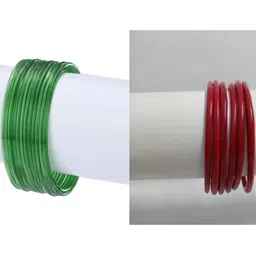 1ST TIME Set Of 18 Green Alloy Bangles-picture-5