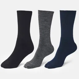 BOLDFIT Pack Of 3 Calf Length Winter Socks-image-6